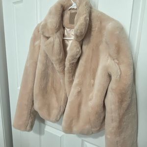 Faux fur jacket